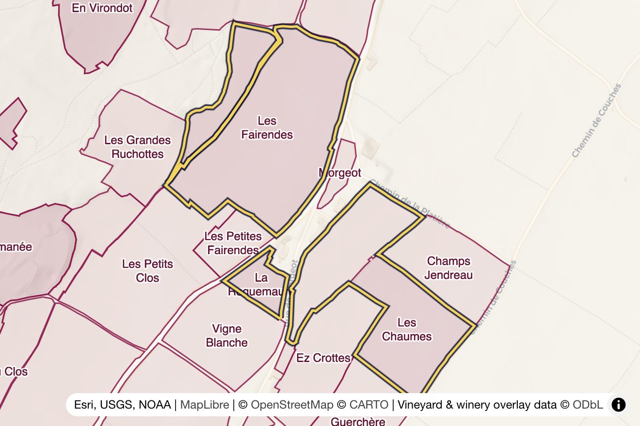 Map of La Boudriotte