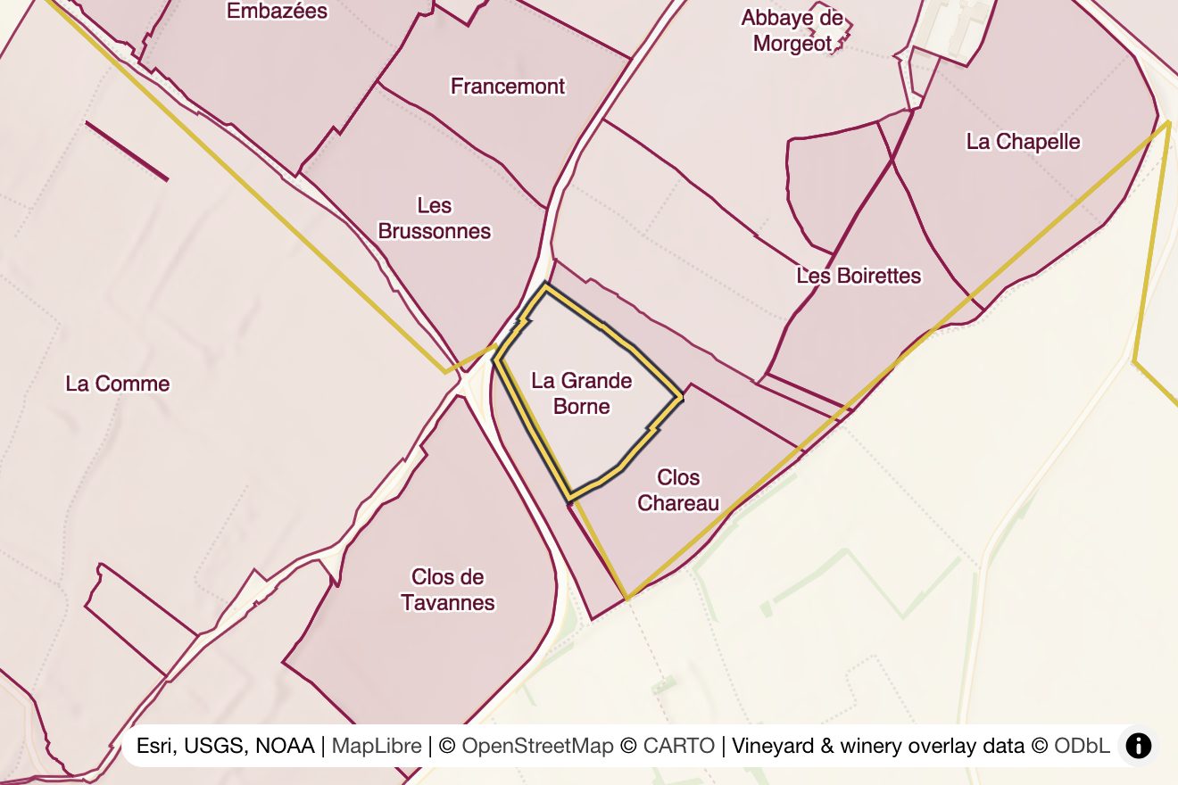 Map of La Grande Borne
