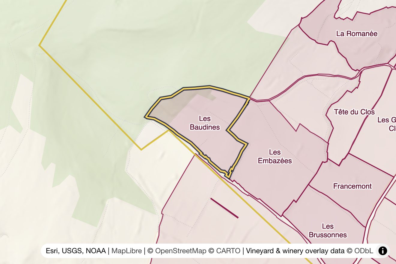 Map of Les Baudines