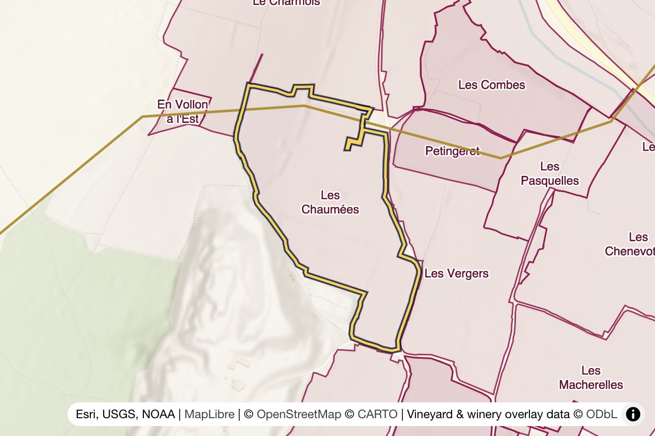 Map of Les Chaumées