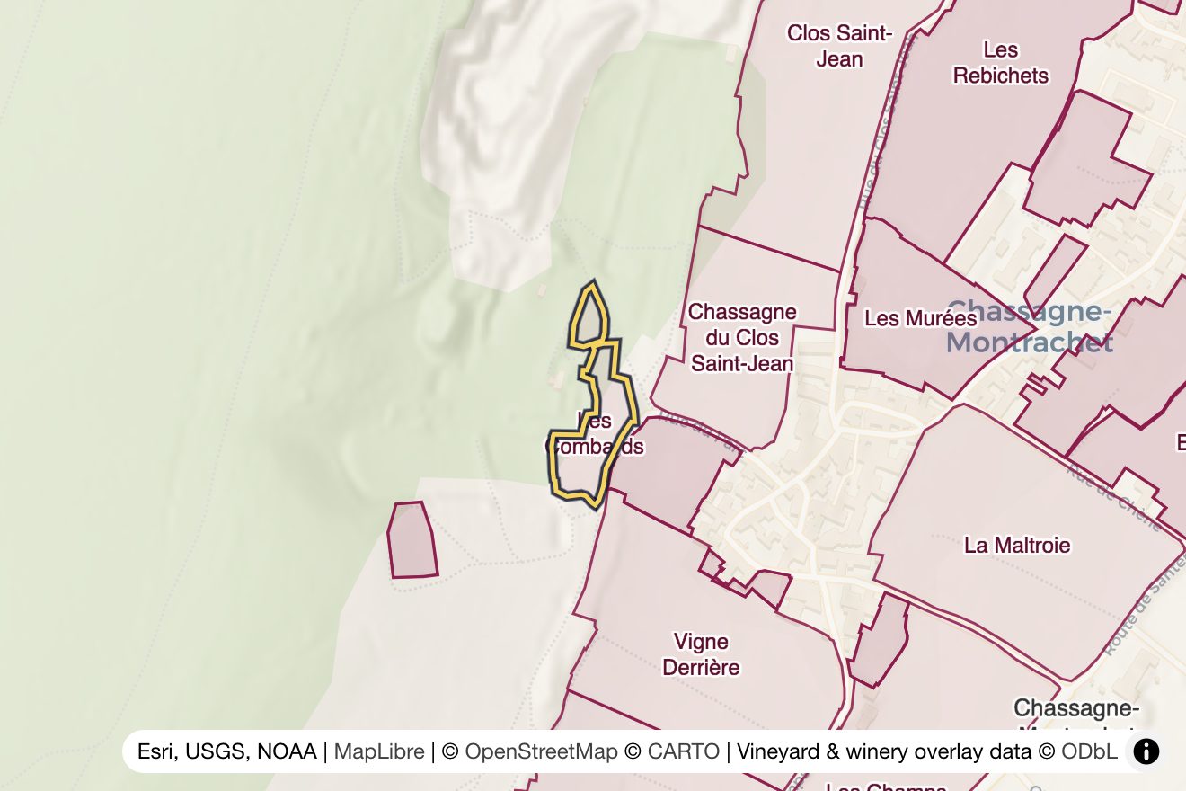 Map of Les Combards