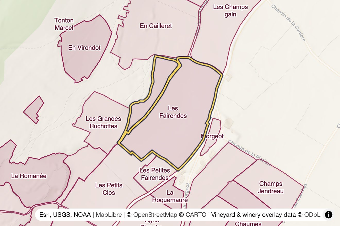 Map of Les Fairendes
