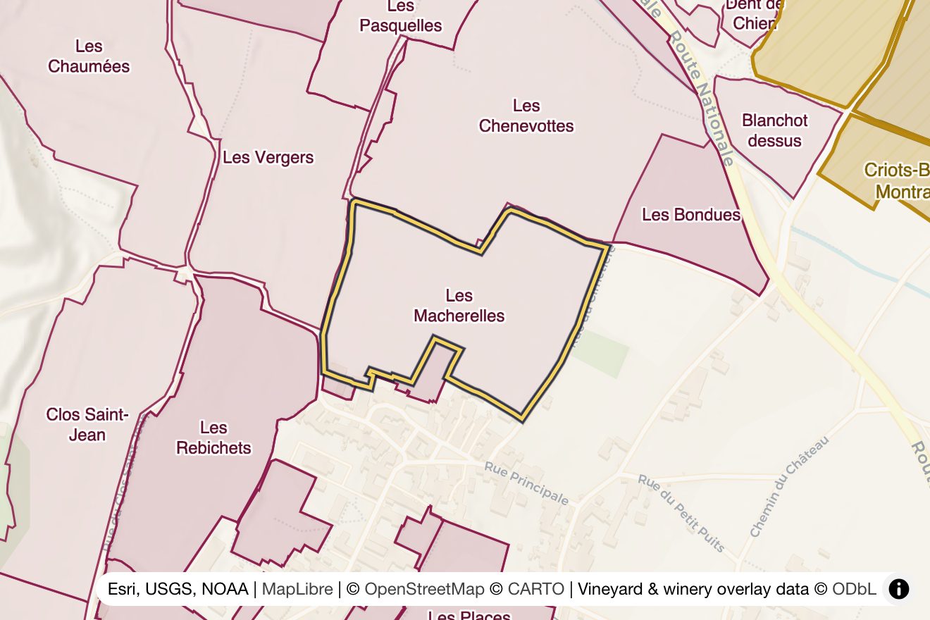 Map of Les Macherelles