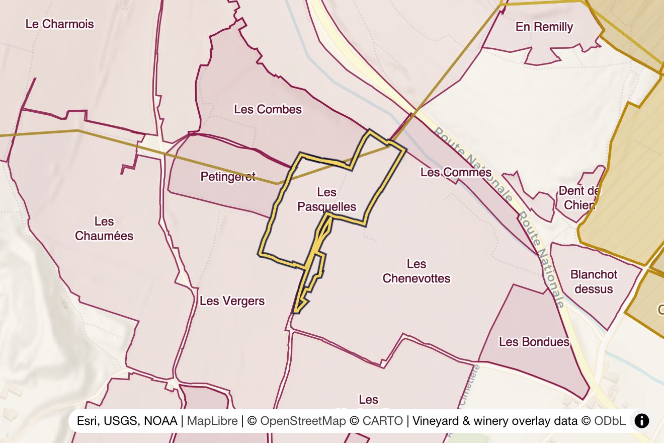 Map of Les Pasquelles