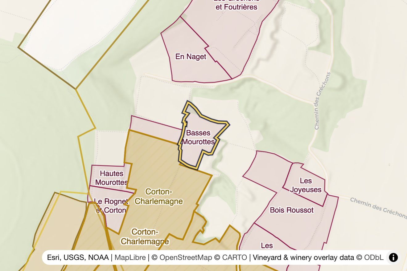 Map of Basses Mourottes