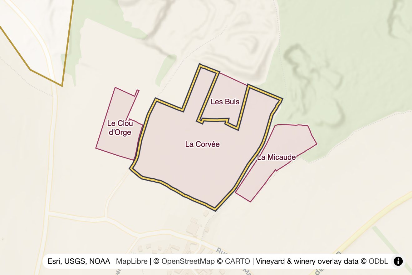 Map of La Corvée