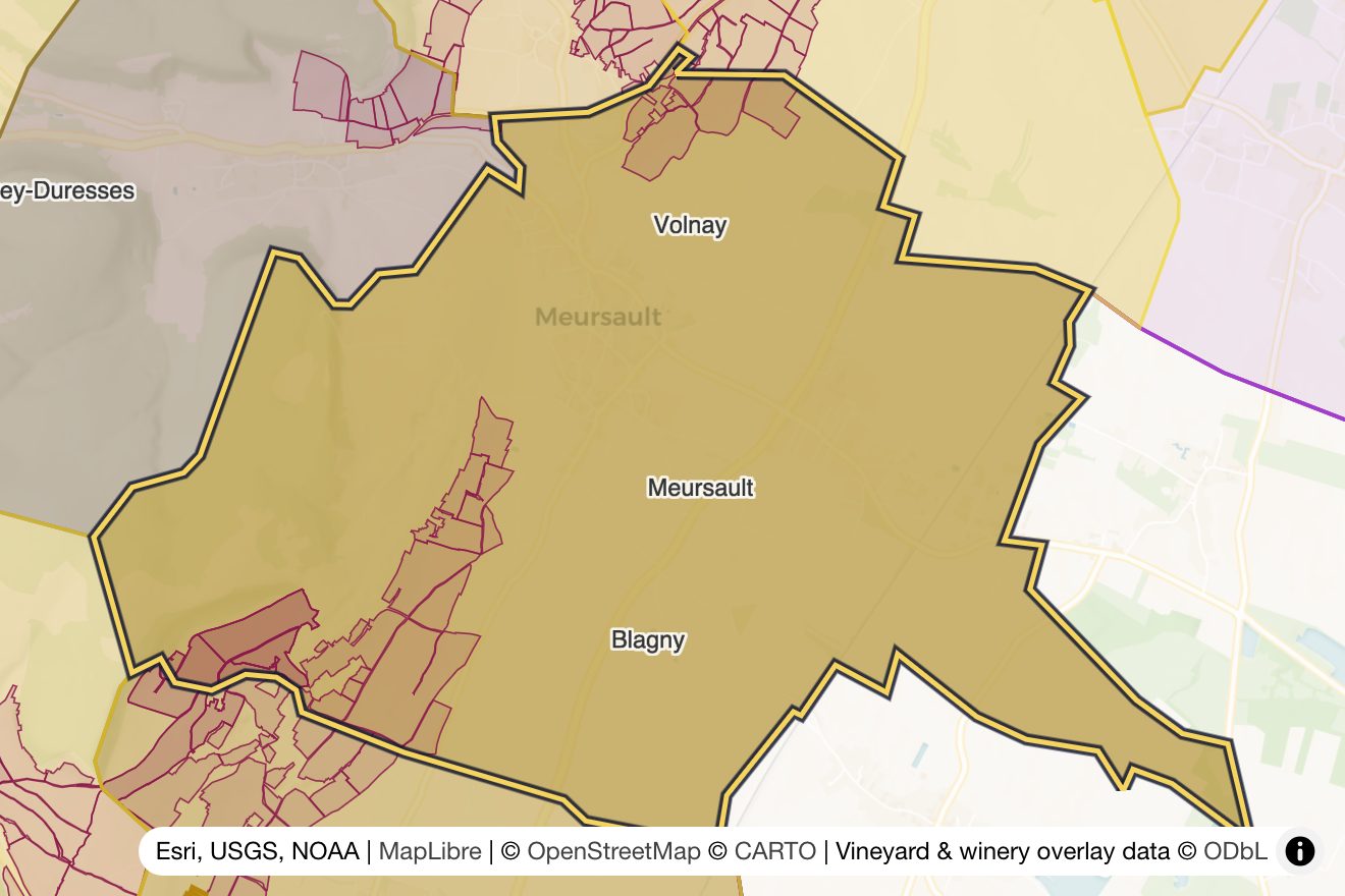 Map of Meursault
