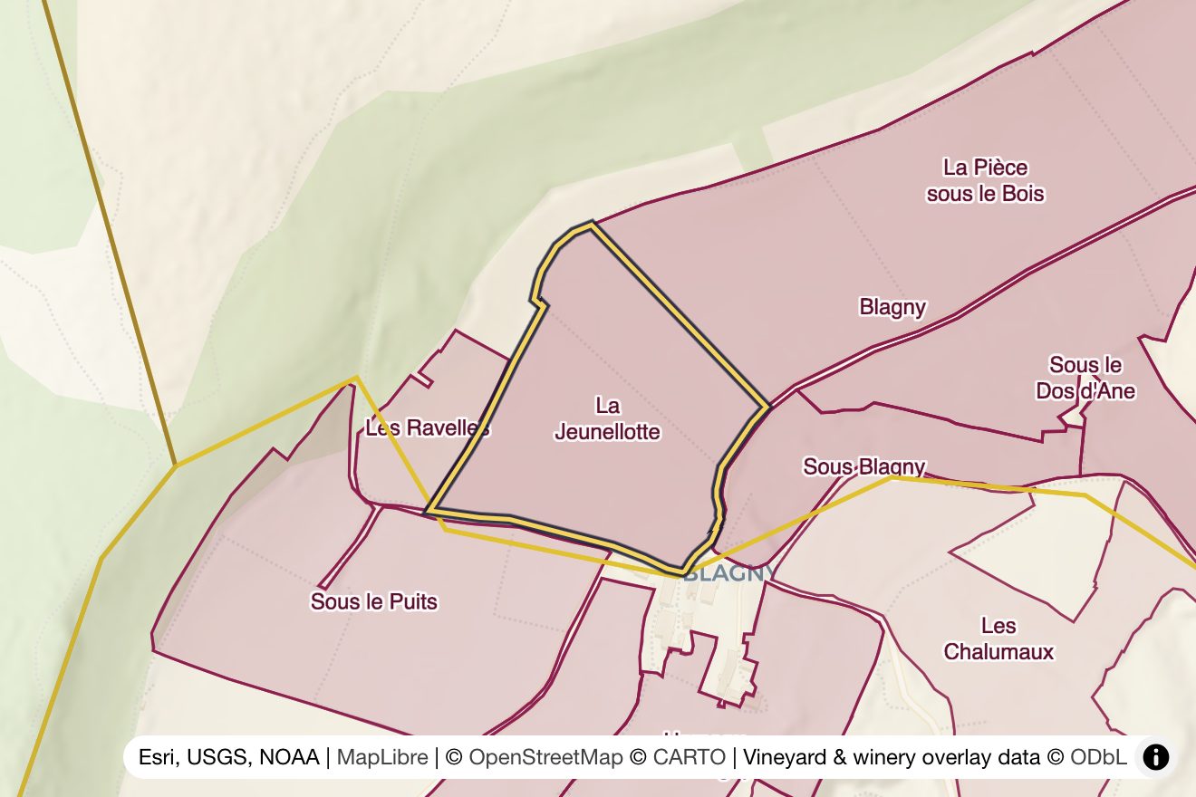 Map of La Jeunellotte