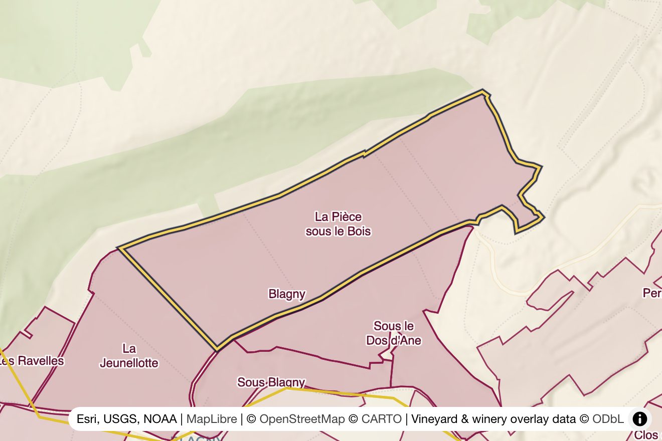 Map of La Piece Sous le Bois