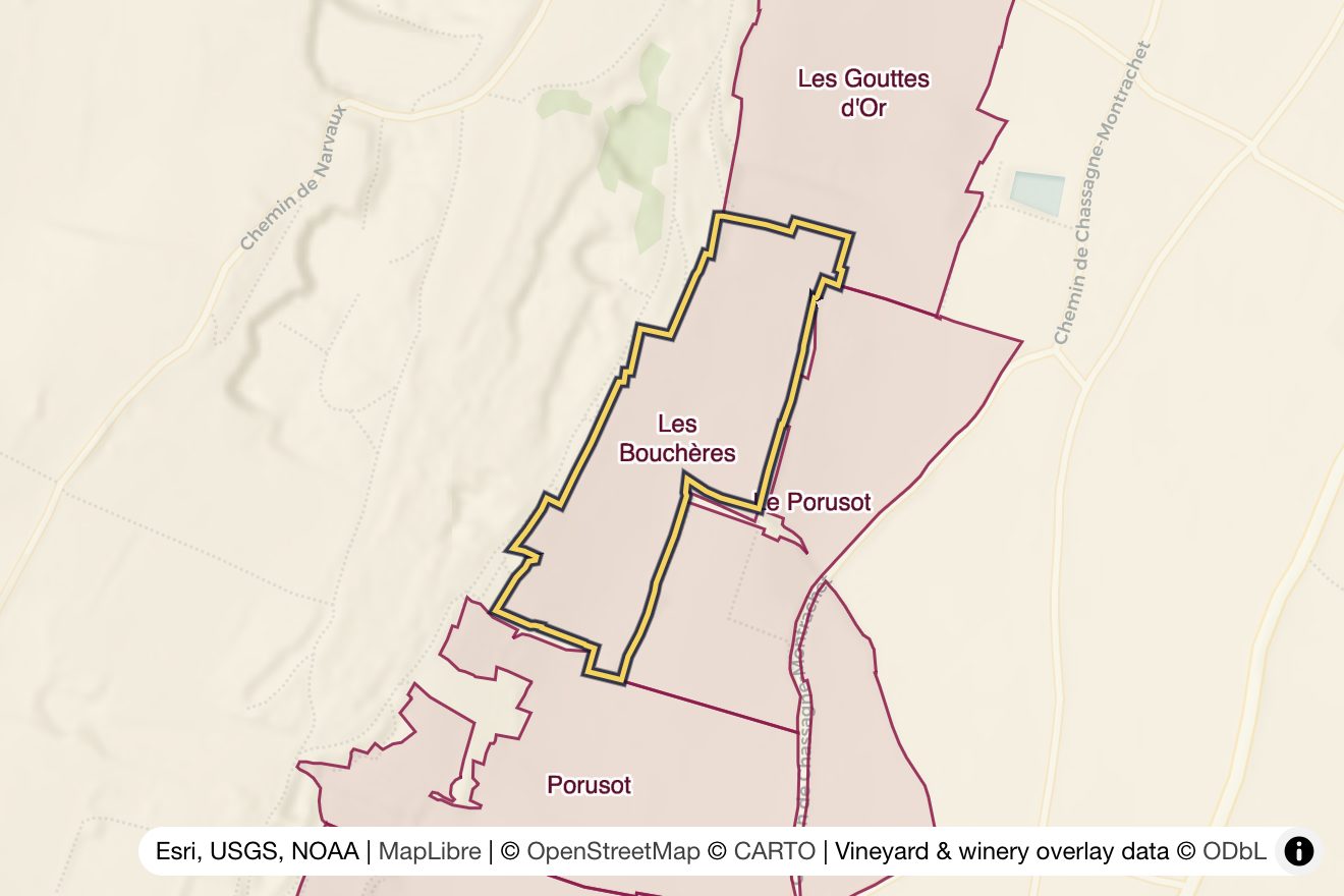 Map of Les Boucheres