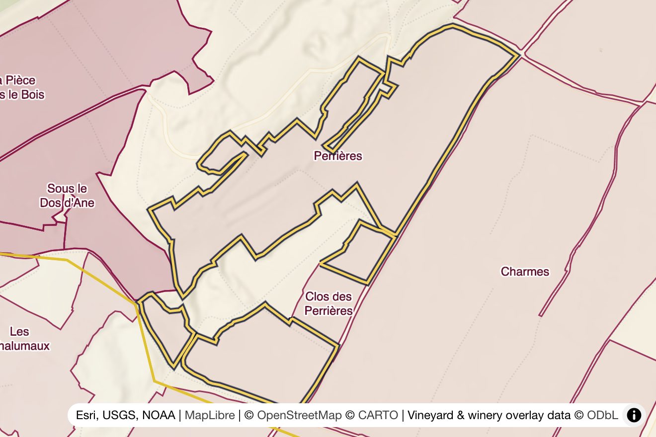 Map of Perrières