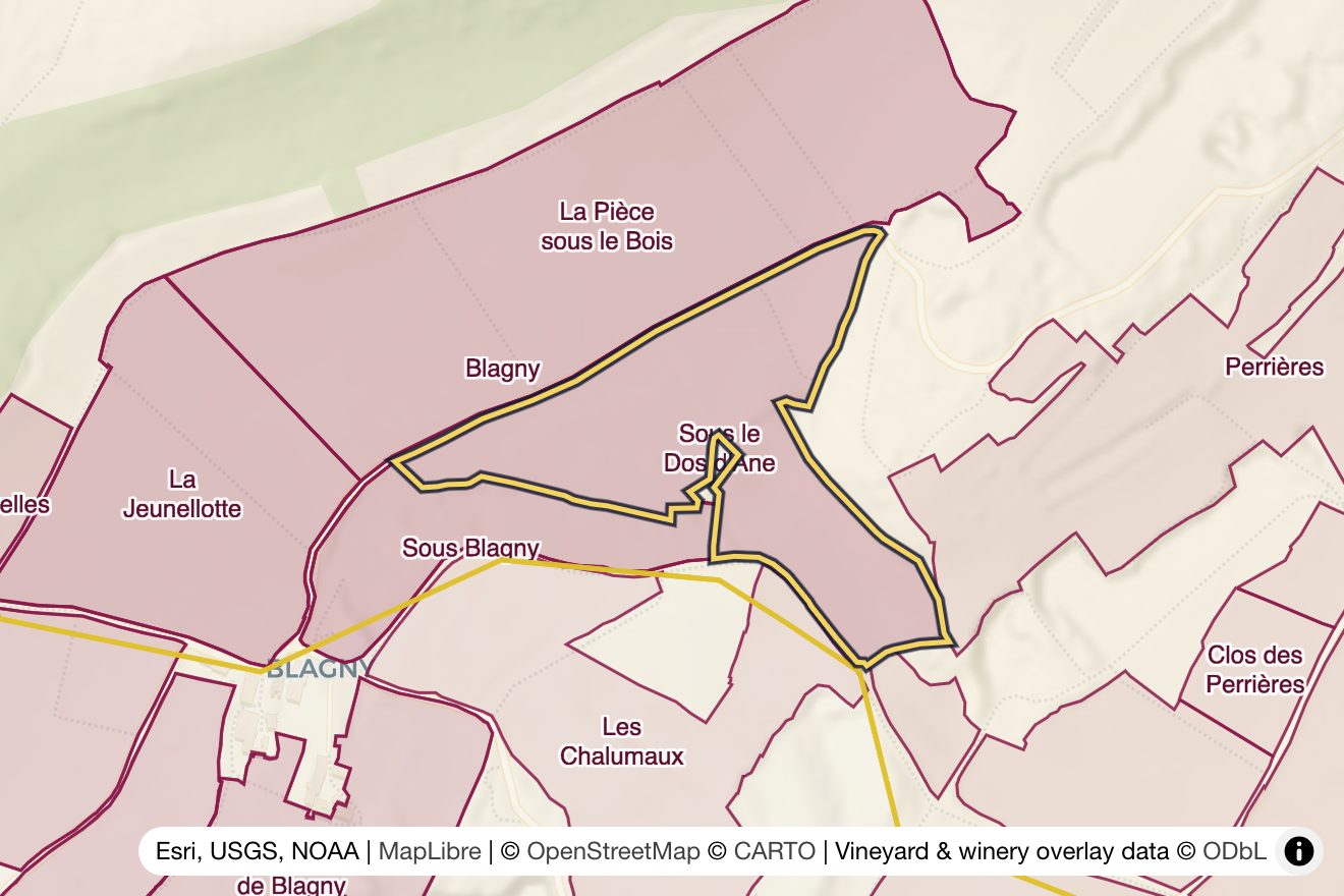 Map of Sous le Dos d