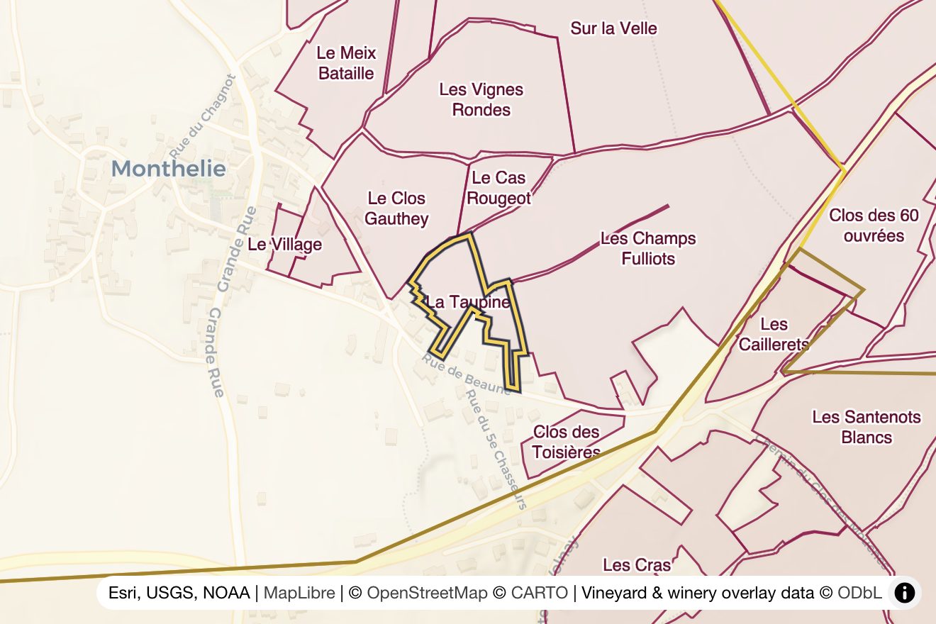 Map of La Taupine