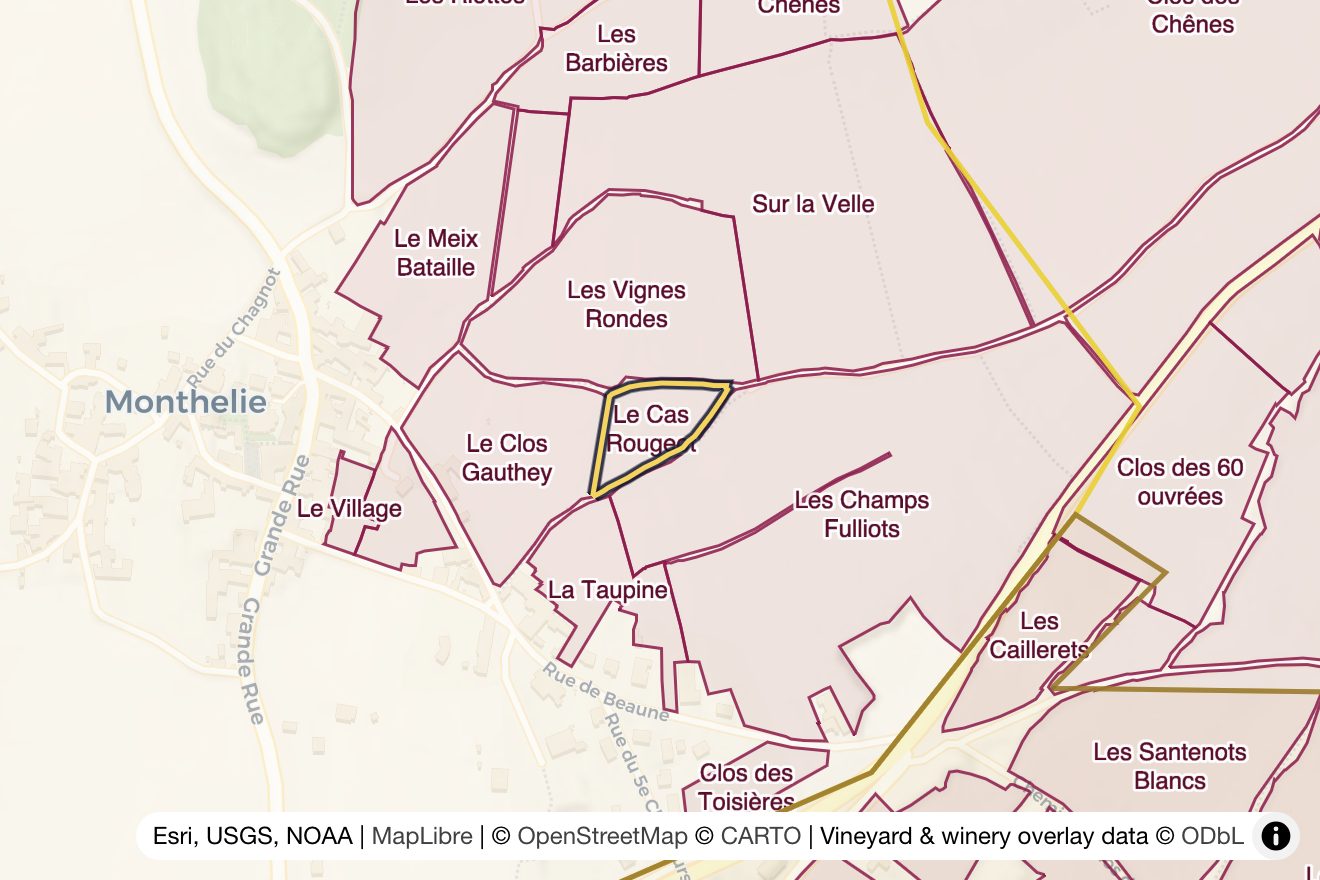 Map of Le Cas Rougeot