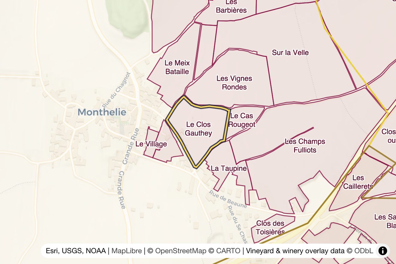 Map of Le Clos Gauthey
