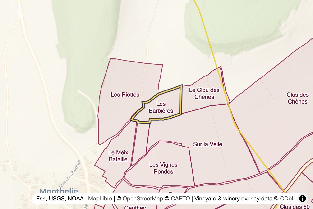 Map of Les Barbières