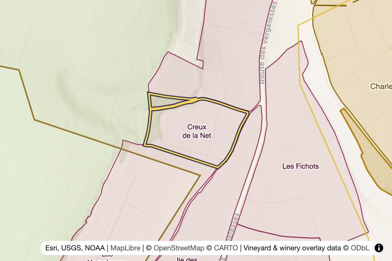 Map of Creux de la Net