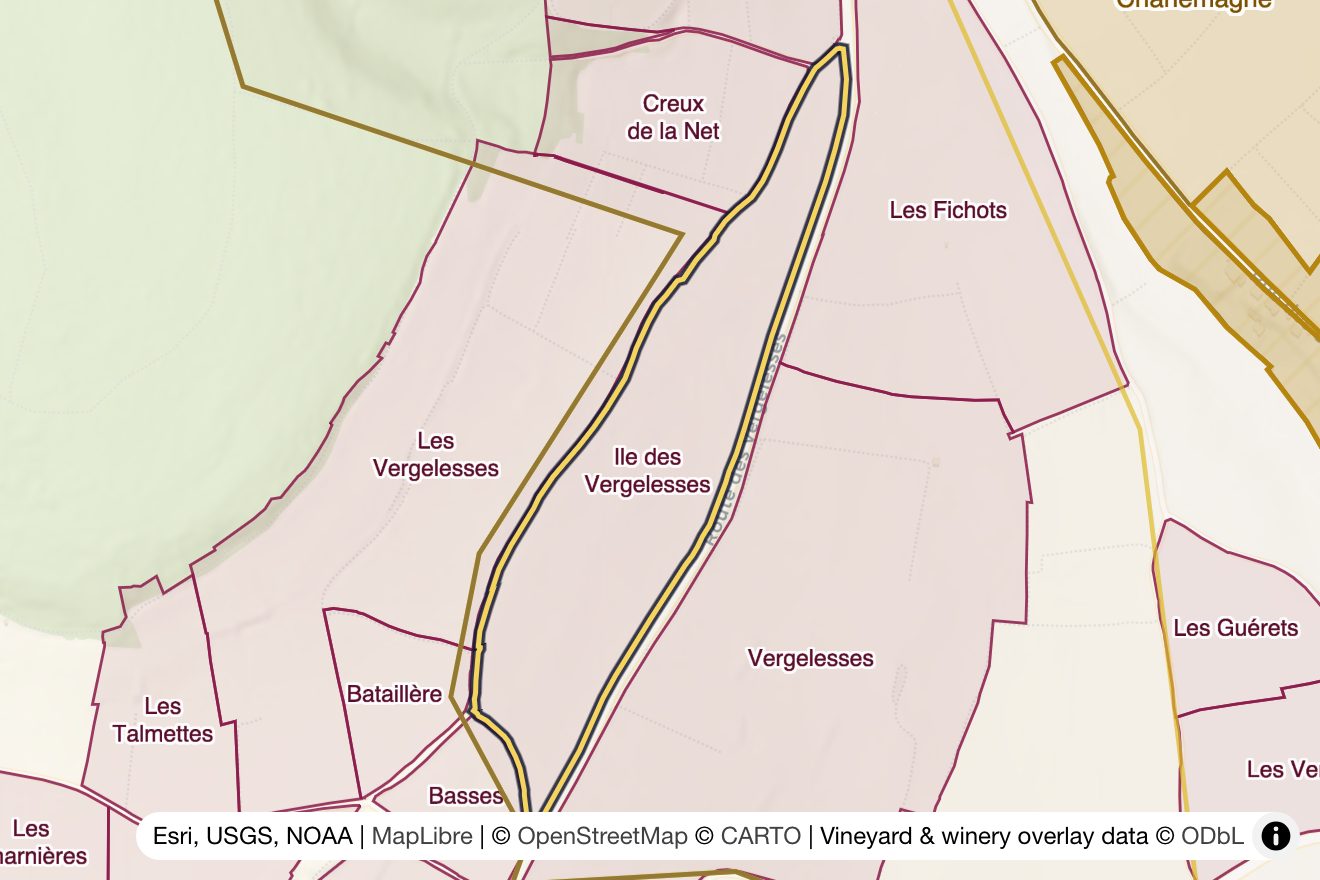 Map of Île des Vergelesses
