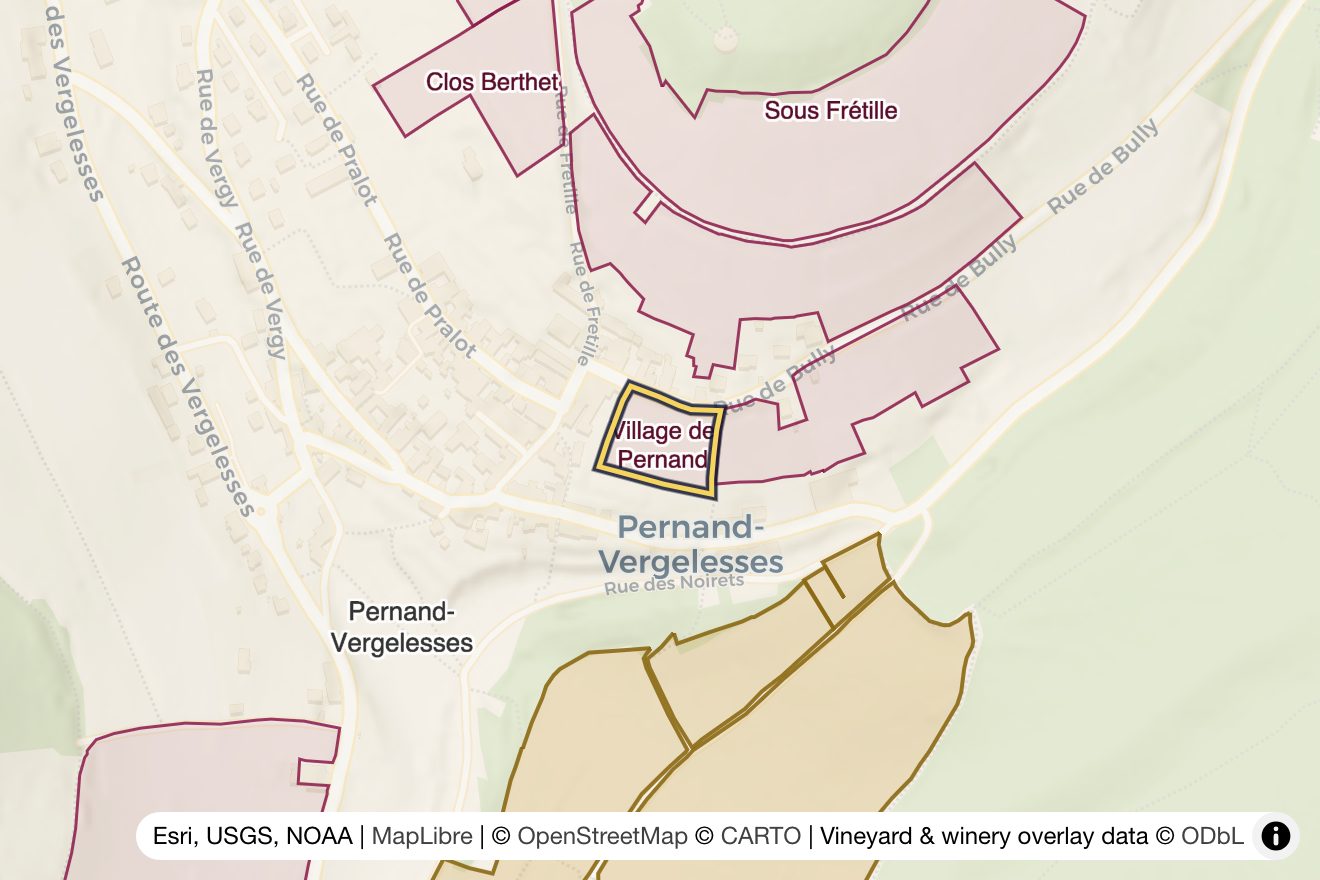 Map of Village de Pernand