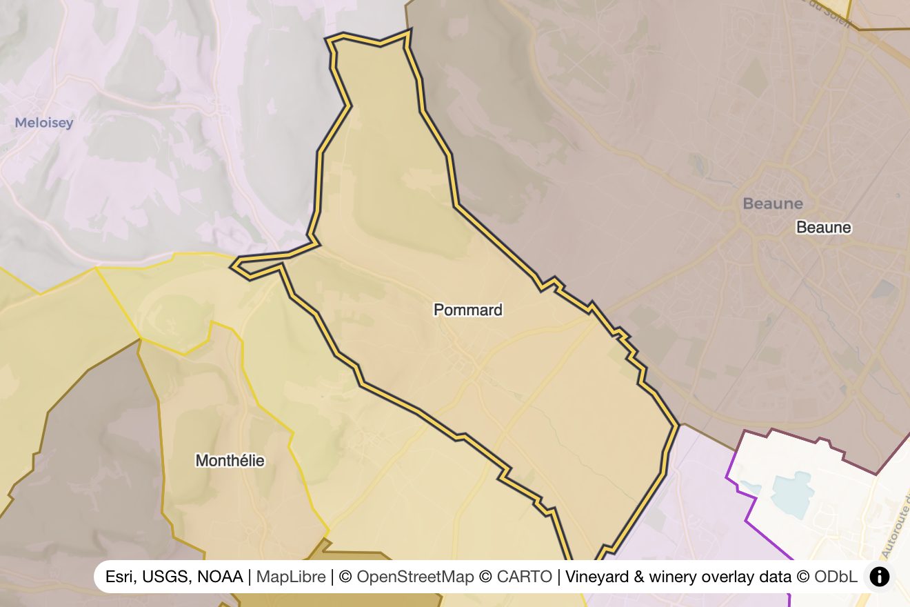 Map of Pommard