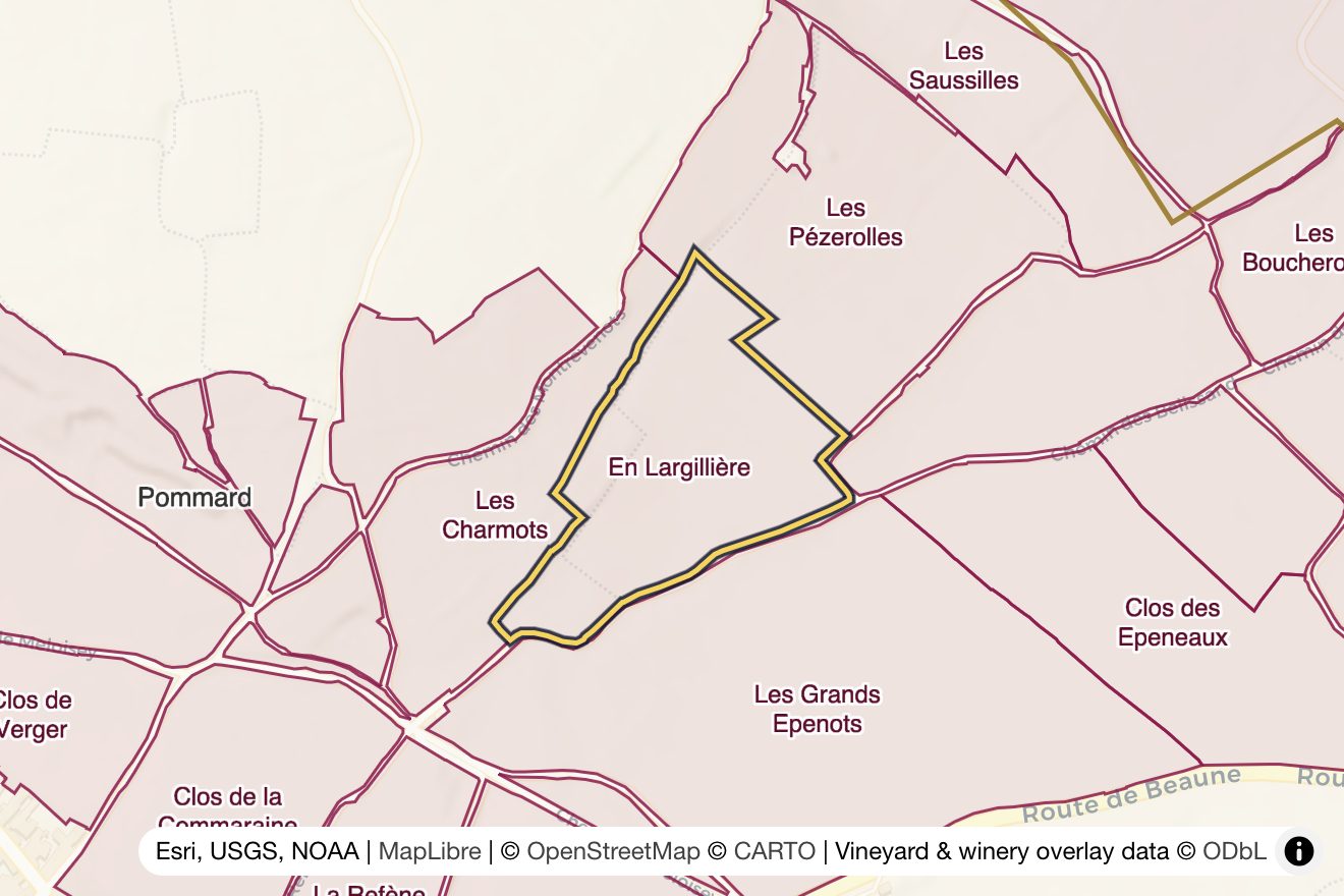 Map of En Largillière