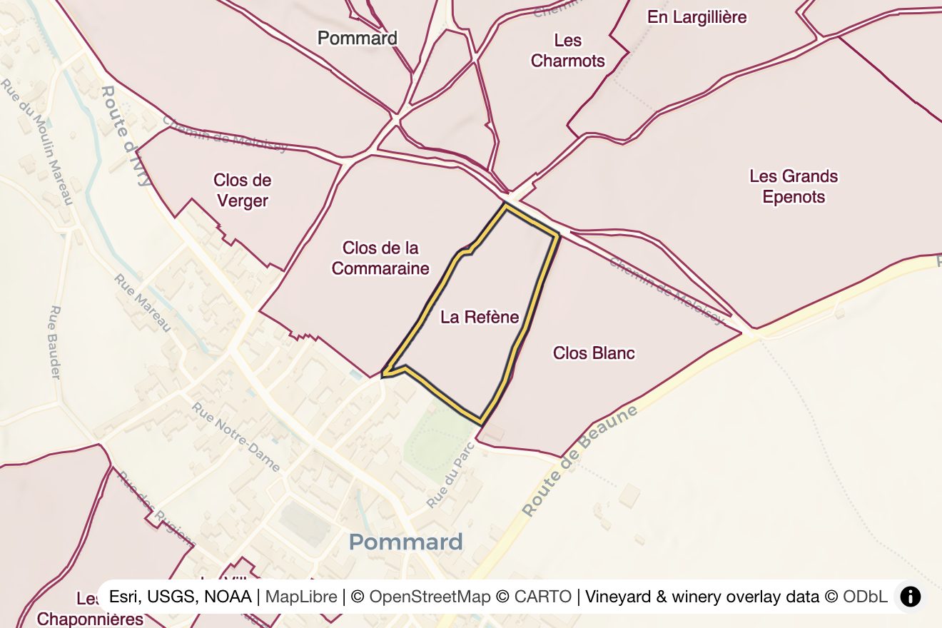 Map of La Refène