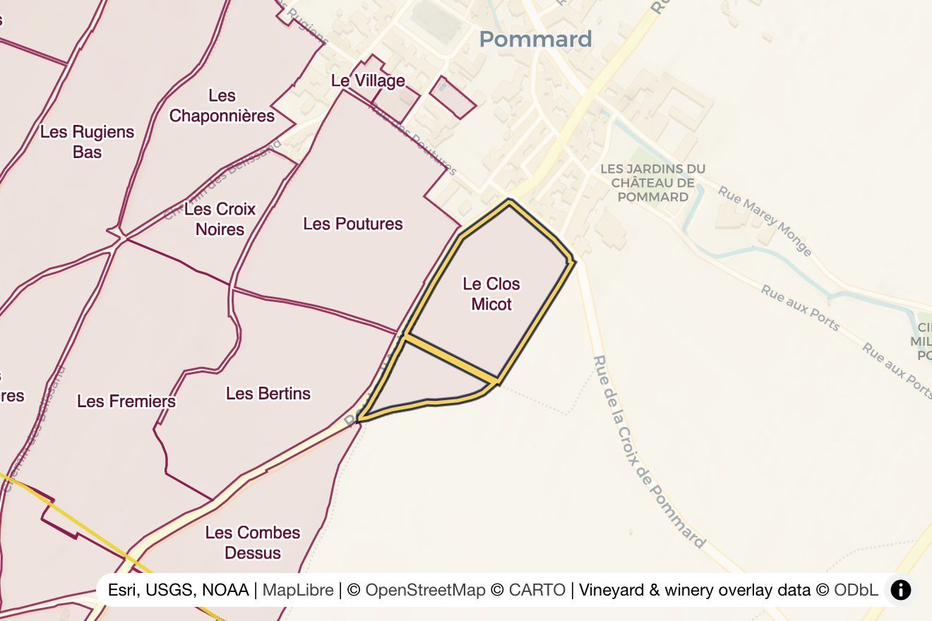 Map of Le Clos Micot