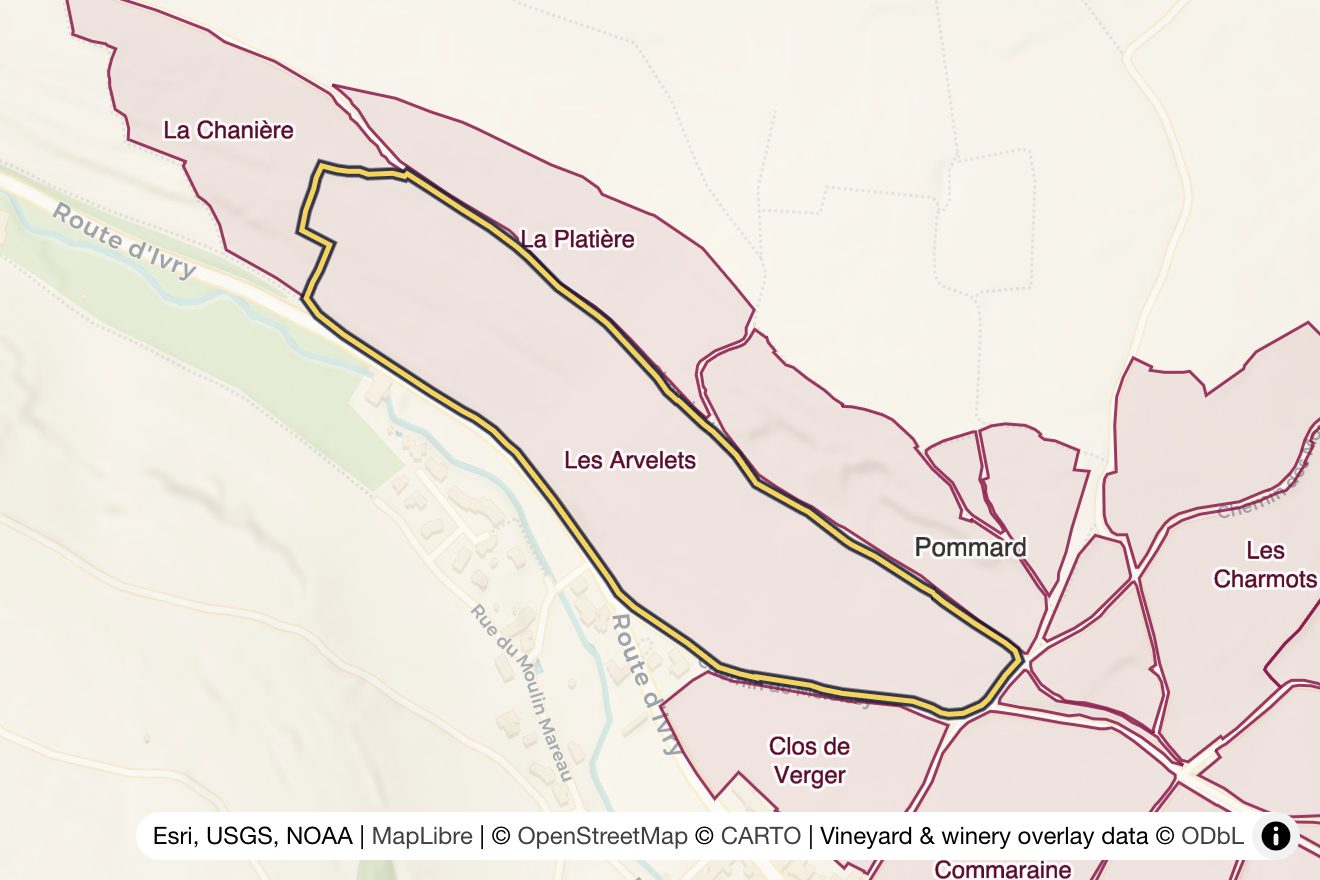 Map of Les Arvelets