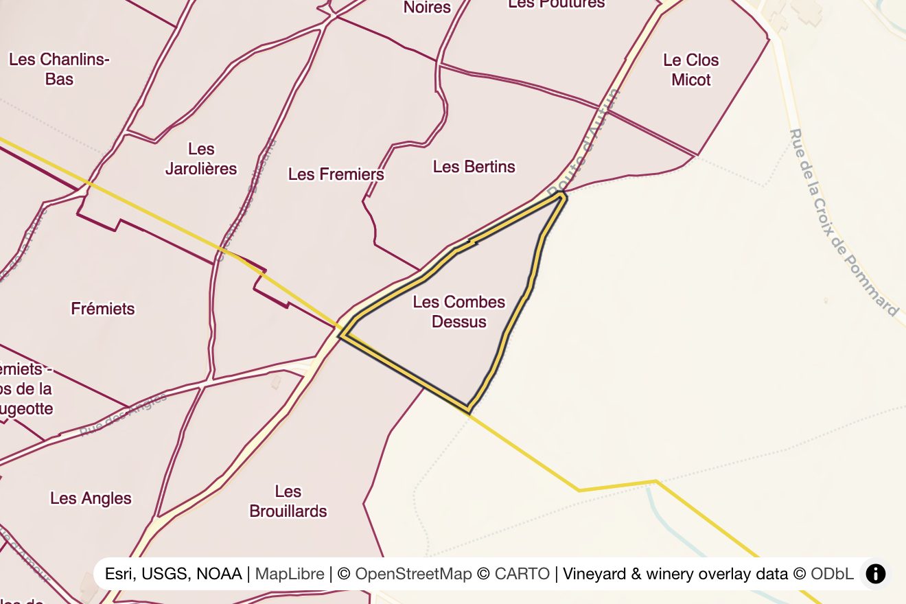 Map of Les Combes Dessus