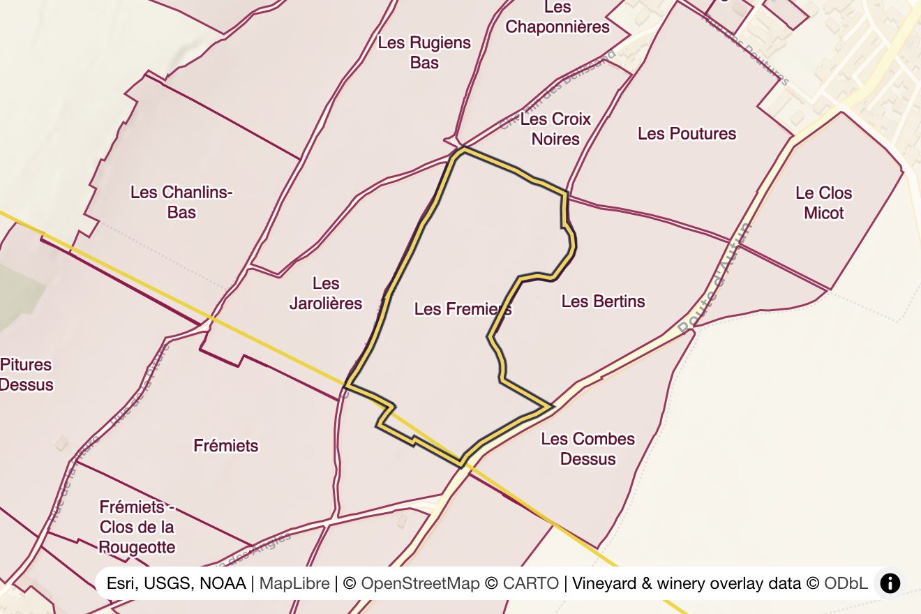 Map of Les Fremiers
