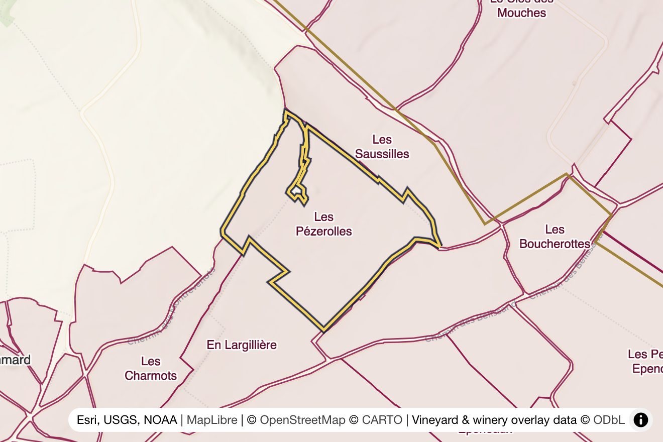 Map of Les Pézerolles