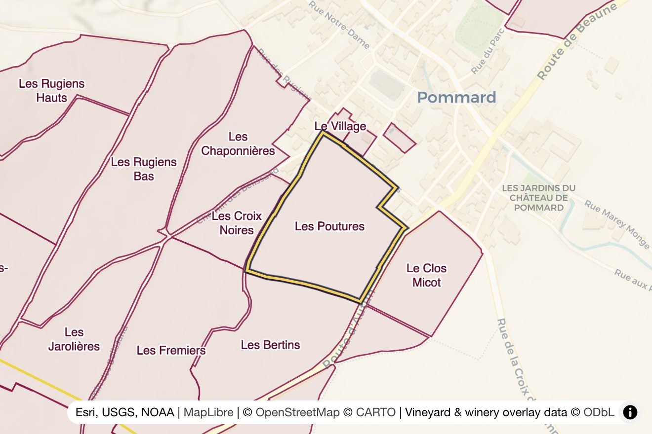 Map of Les Poutures