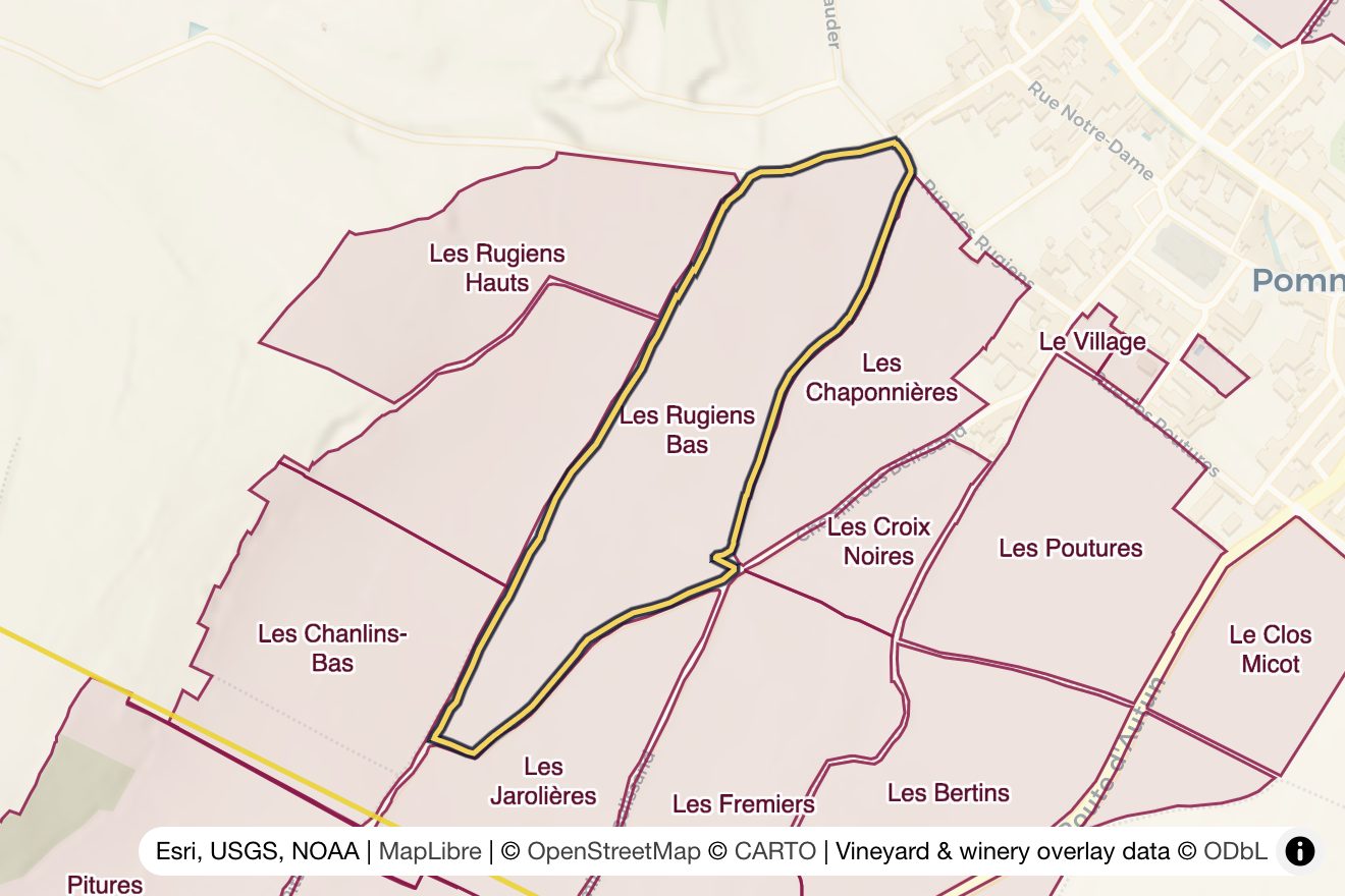 Map of Les Rugiens Bas