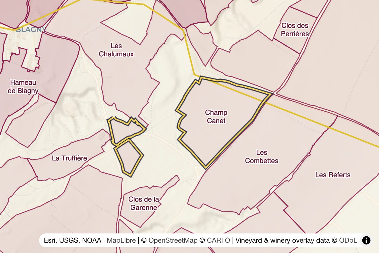 Map of Champ Canet