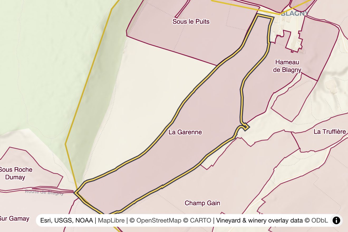 Map of La Garenne