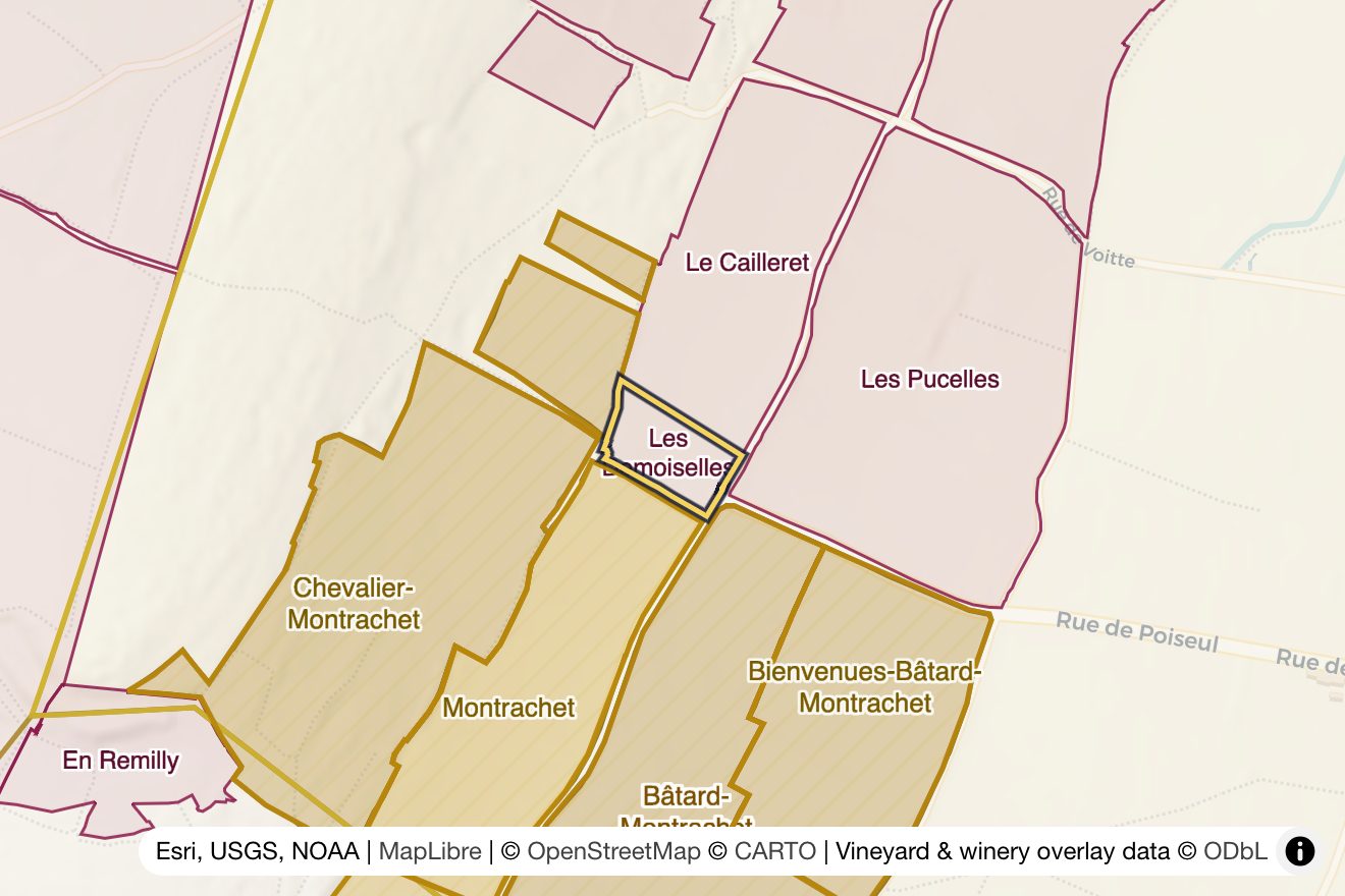 Map of Les Demoiselles