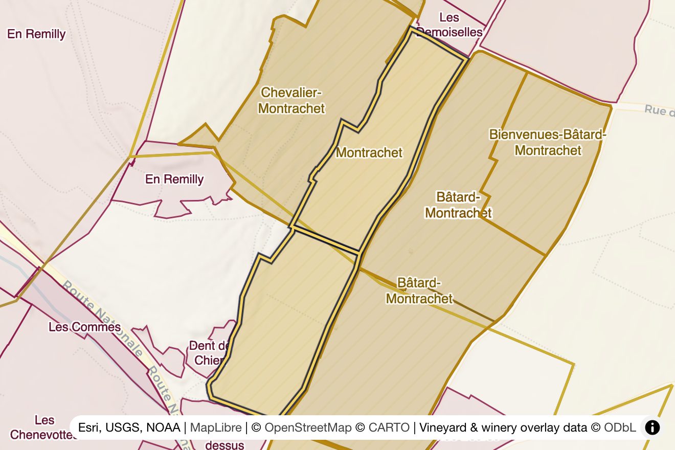 Map of Montrachet