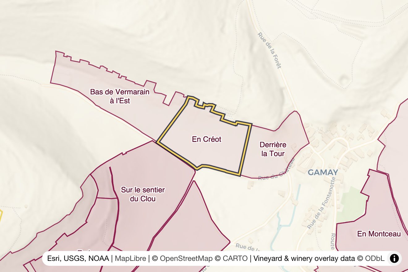 Map of En Créot