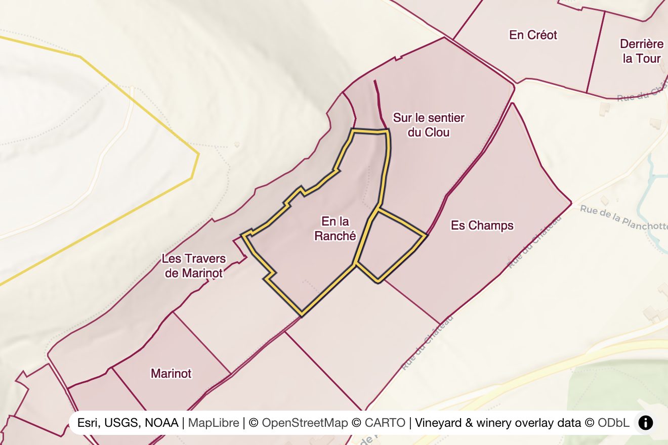 Map of En la Ranché