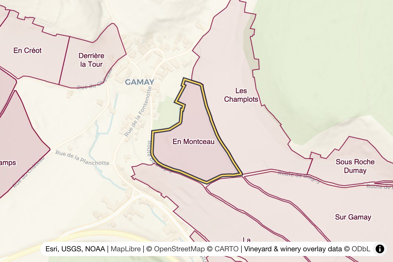Map of En Montceau