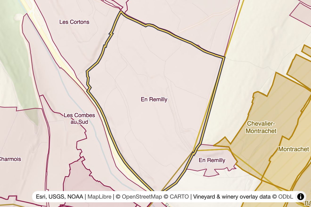 Map of En Remilly