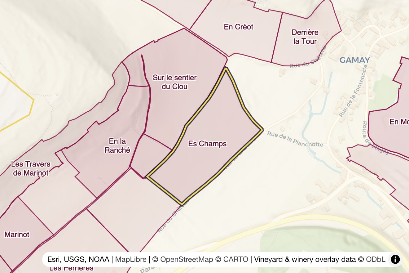 Map of Es Champs