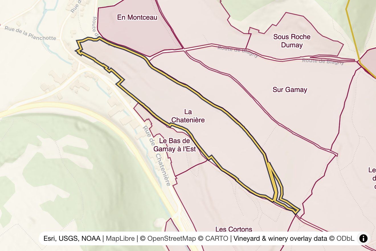 Map of La Chatenière