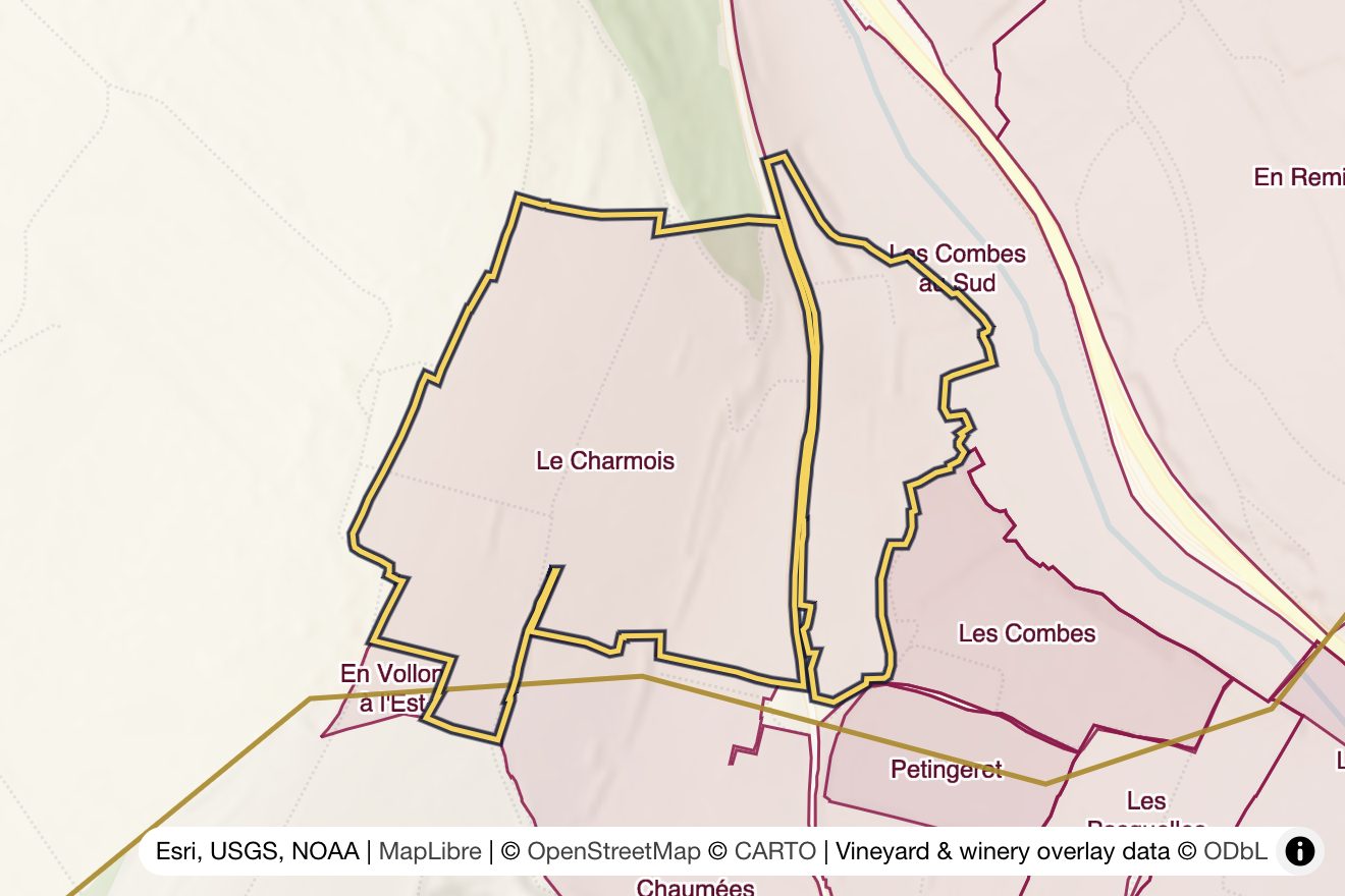 Map of Le Charmois