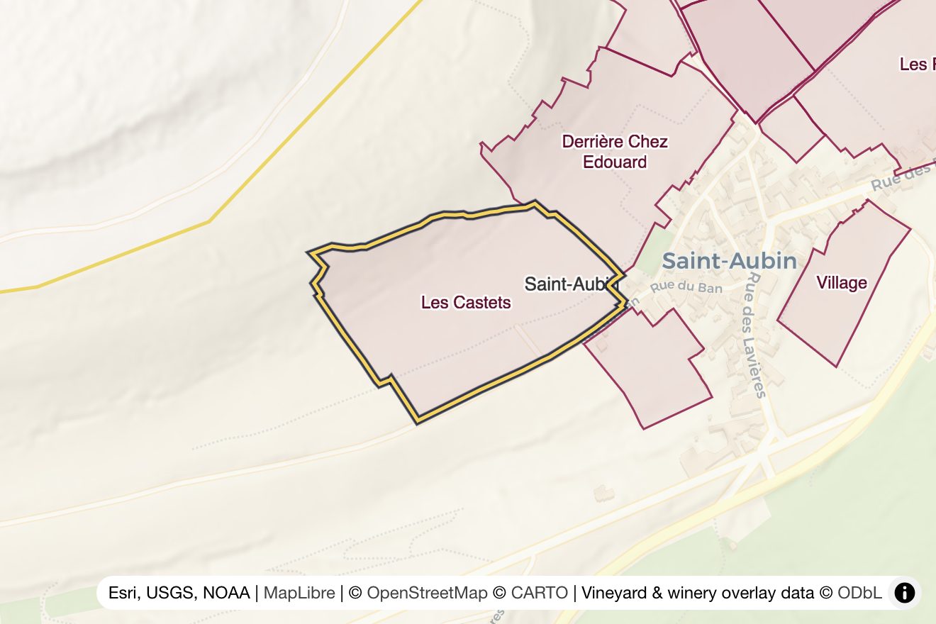 Map of Les Castets
