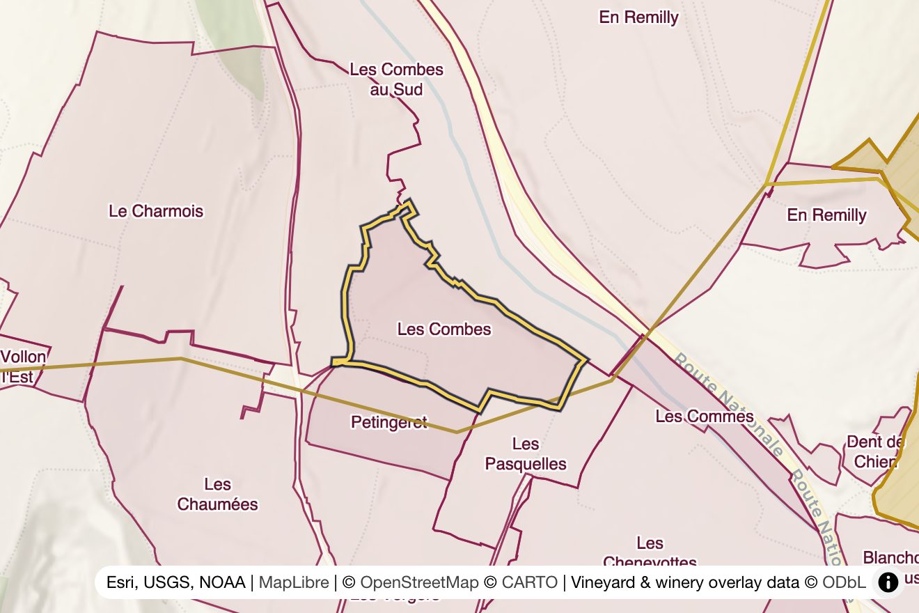 Map of Les Combes