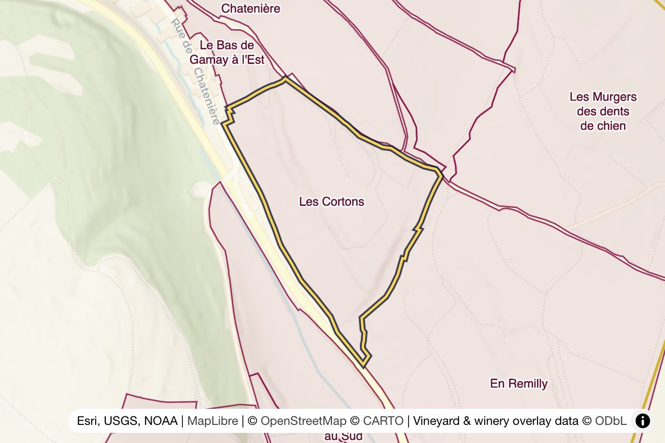 Map of Les Cortons