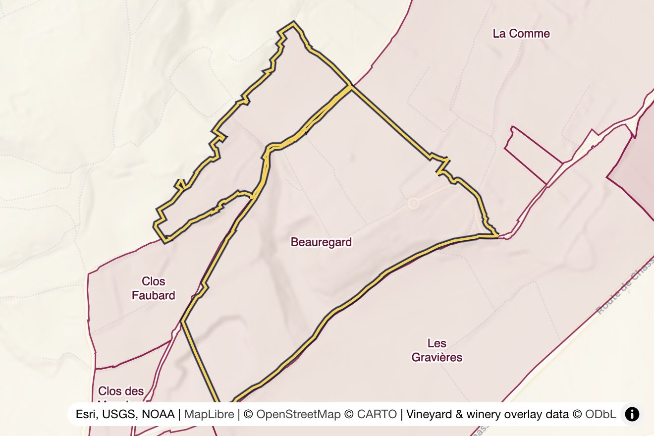 Map of Beauregard