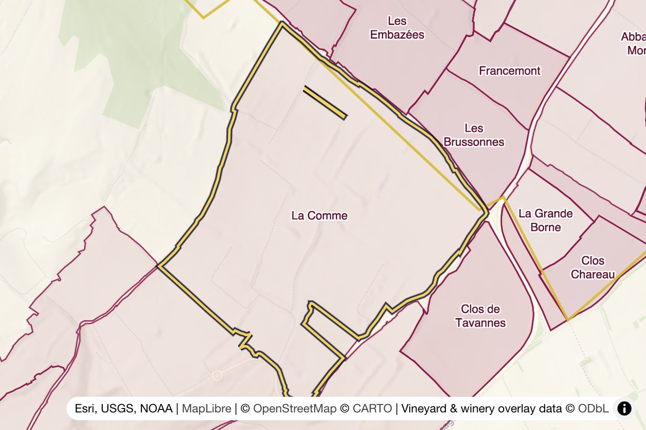 Map of La Comme