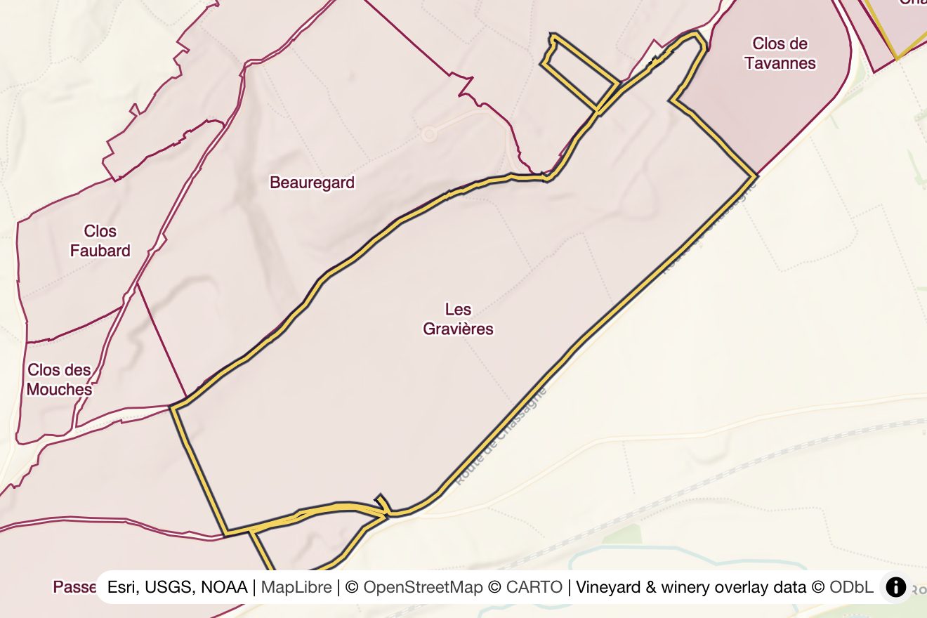 Map of Les Gravières